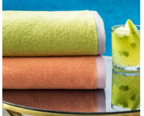 Рушник банний DOUBLE COLOUR рожево-оранжевий 70х145см. OZDILEK